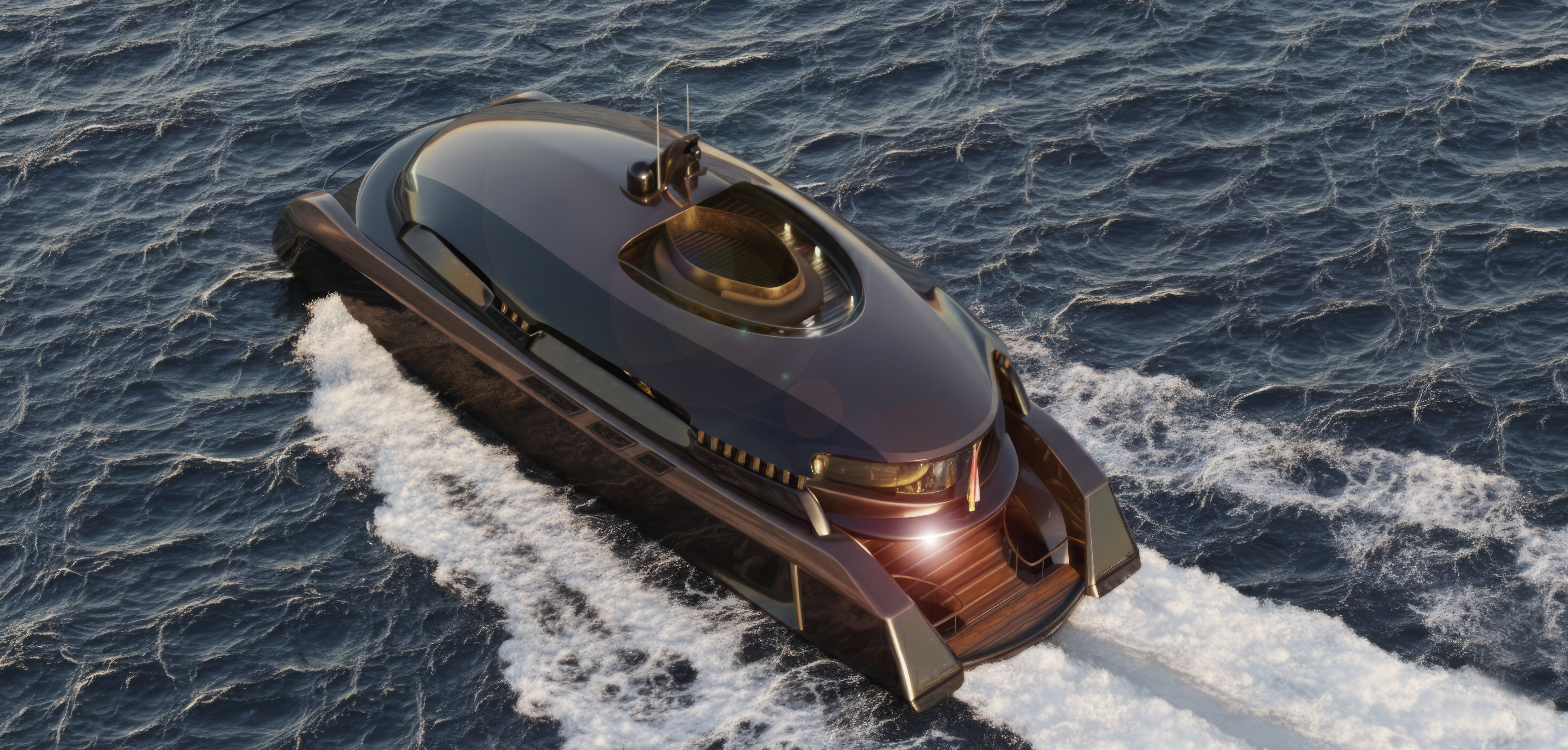 Boat design render